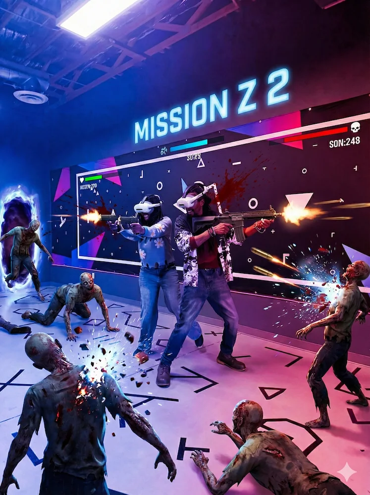 Birthday party celebration with VR gaming at PlayLab PHX Phoenix party venue for kids and adults